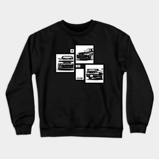 NISSAN SKYLINE GT-R R33 Black 'N White Archive (Black Version) Crewneck Sweatshirt